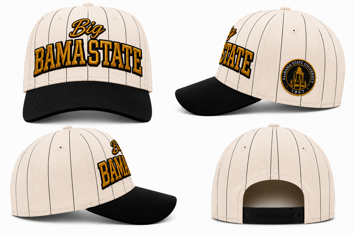 BIG BAMA STATE PINSTRIPE SNAPBACK HAT